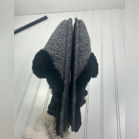 Jessica Simpson Women’s Gray Faux Fur Lined Cozy House Slippers – Sz 8.5 - Picture 5 of 8